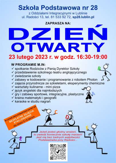 Zaproszenie na dzie otwarty
