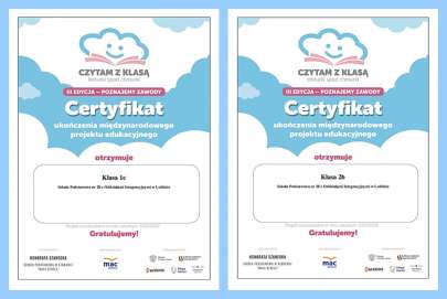Podsumowanie Midzynarodowego Projektu Czytam z klas  lekturki spod chmurki