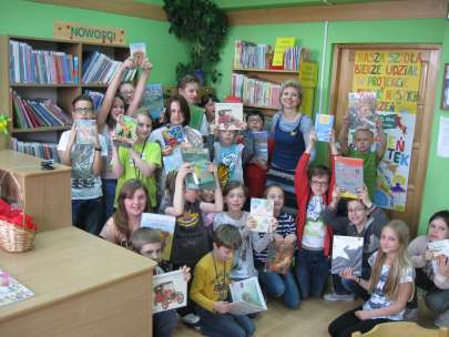 Lekcja biblioteczna klasy 4A