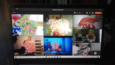 Przyroda inspiruje  warsztaty plastyczne online, projekt Erasmus+ Log in Nature.