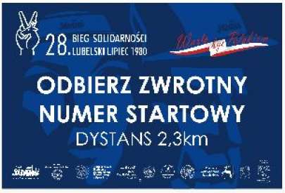 Pakiet startowy 28. Biegu Solidarnoci Lubelski Lipiec 1980