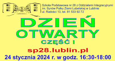 Zapraszamy na dzie otwarty